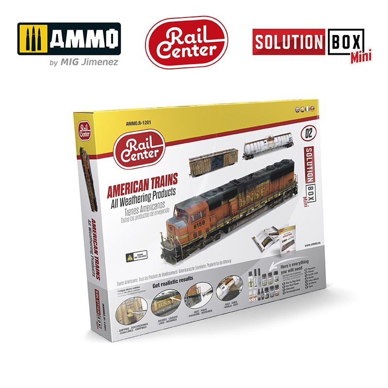 AMMO RAIL CENTER - AMERICAN TRAINS. All Weathering Products