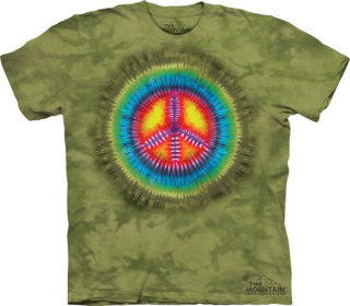 Tričko 3D potisk - krátký rukáv - Tie Dye Peace, smíření - The Mountain