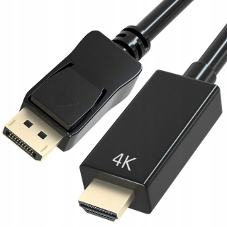 KABEL DISPLAY PORT do HDMI DP DisplayPort 4K - délka 180cm