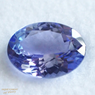 Tanzanit z Tanzánie 7x5mm Váha: 0.92ct