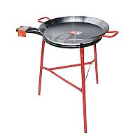 Set hořák M50 Paella 50 cm dva okruhy, stojan a pánev leštěná ocel 60 cm