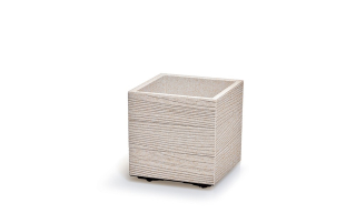 Květináč MADERA SQUARE ECO WOOD DMA400W 38,5 cm bílá ECO