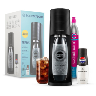 SODASTREAM TERRA Black Pepsi Zero Megapack výrobník perlivé vody