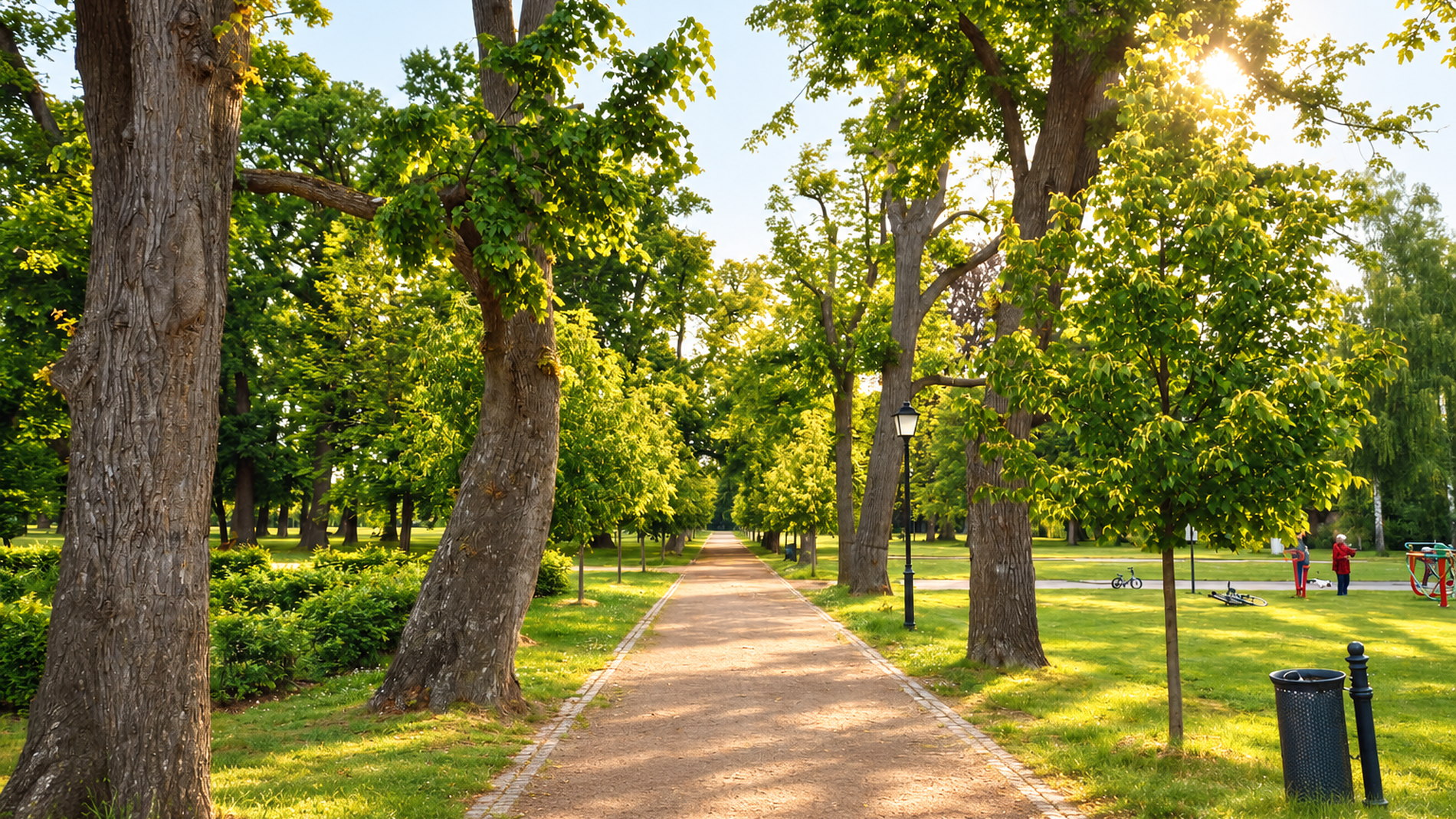 Zámecký park Zdechovice – historická alej po obnově parku