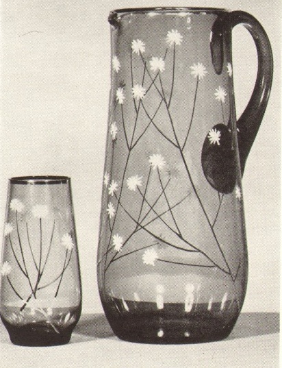 Borské sklo -  Drinking set