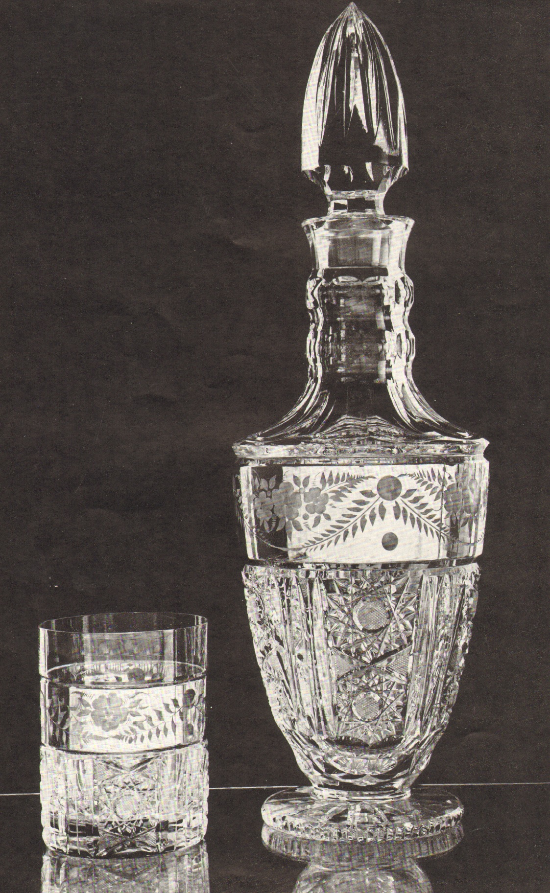 Poděbradské sklárny - 6599/75107, Drinking set