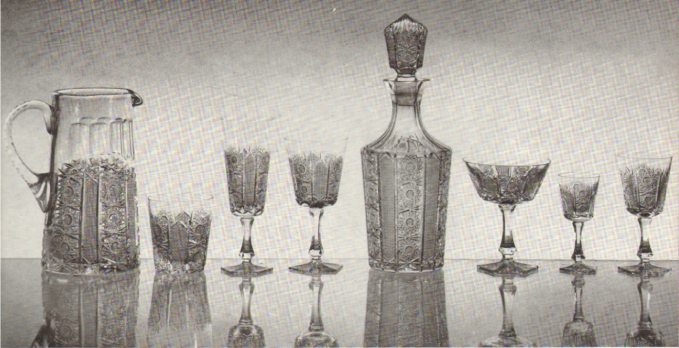 Poděbradské sklárny - 3645/72700, Drinking set