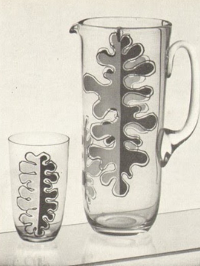 Borské sklo -  Drinking set