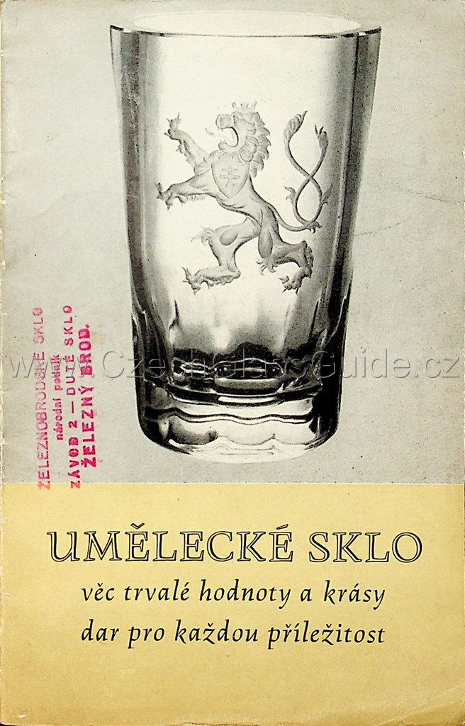 Umělecké sklo - Železný Brod 1956