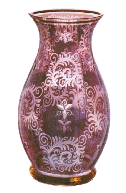 Borské sklo - 10281/8105/7,  Vase