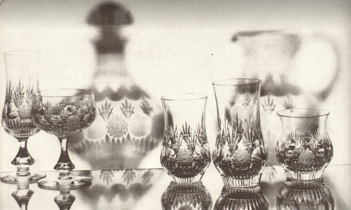 Poděbradské sklárny - 638-54, Drinking set